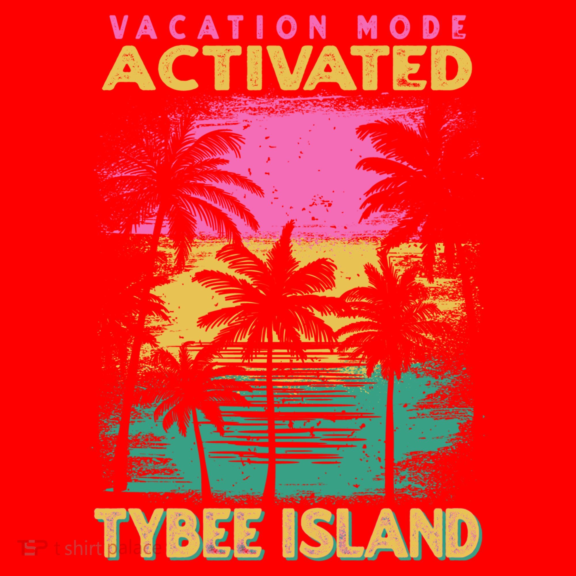 Georgia Vacation Mode Activated Tybee Island Gift Santa Hat