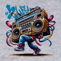 Graffiti Vibes: My GenerationS Boombox Beats Women's Sweatshirt thumb 2