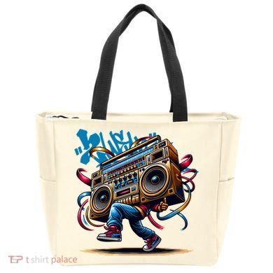 Graffiti Vibes: My GenerationS Boombox Beats Tote Bag