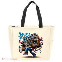 Graffiti Vibes: My GenerationS Boombox Beats Tote Bag thumb 0