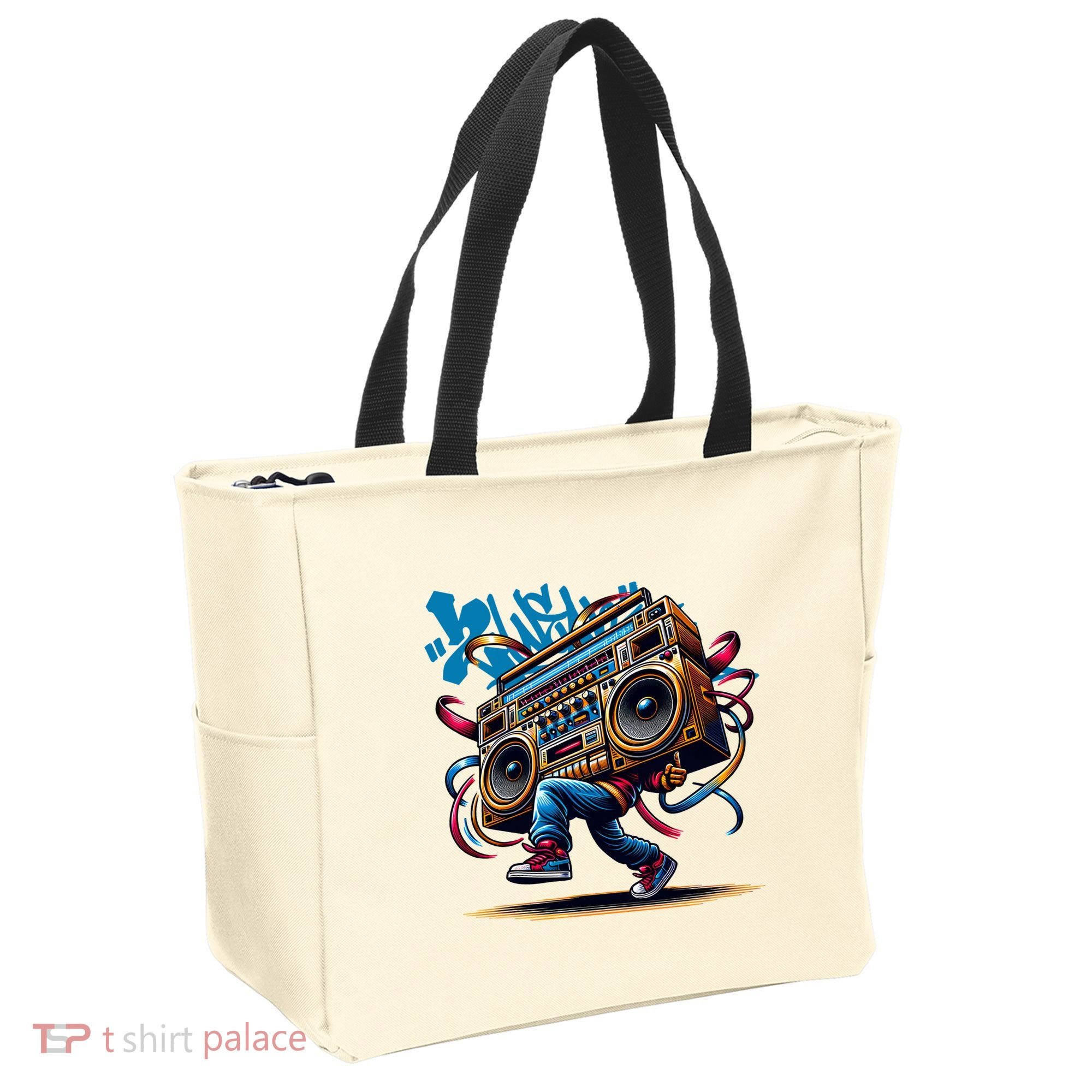 Graffiti Vibes: My GenerationS Boombox Beats Tote Bag