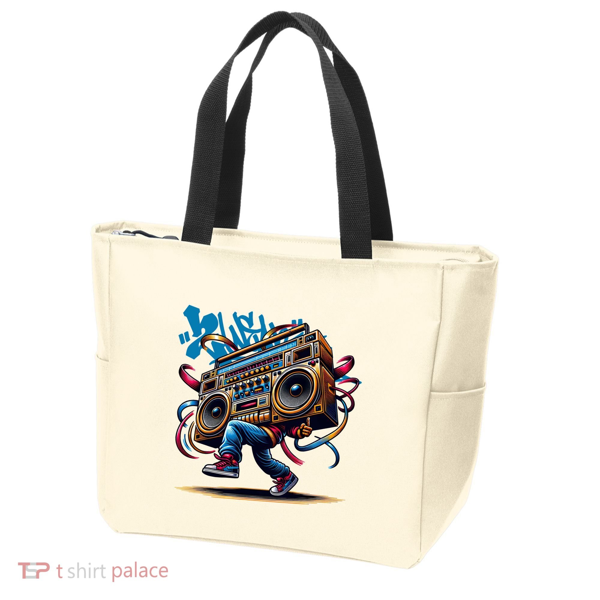 Graffiti Vibes: My GenerationS Boombox Beats Tote Bag