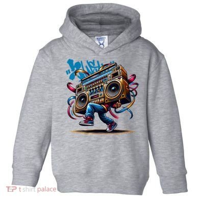 Graffiti Vibes: My GenerationS Boombox Beats Toddler Hoodie