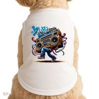 Graffiti Vibes: My GenerationS Boombox Beats Doggie Tank thumb 0