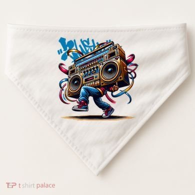 Graffiti Vibes: My GenerationS Boombox Beats USA-Made Doggie Bandana