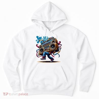 Graffiti Vibes: My GenerationS Boombox Beats Hoodie