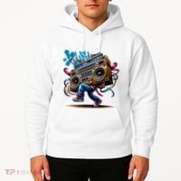 Graffiti Vibes: My GenerationS Boombox Beats Hoodie thumb 2