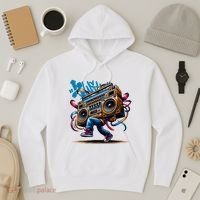 Graffiti Vibes: My GenerationS Boombox Beats Hoodie thumb 3