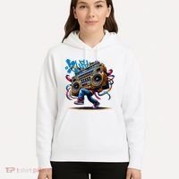 Graffiti Vibes: My GenerationS Boombox Beats Hoodie thumb 5