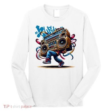 Graffiti Vibes: My GenerationS Boombox Beats Long Sleeve Shirt