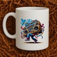 Graffiti Vibes: My GenerationS Boombox Beats Coffee Mug thumb 2