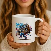 Graffiti Vibes: My GenerationS Boombox Beats Coffee Mug thumb 3