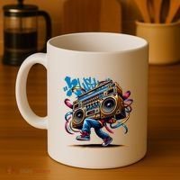 Graffiti Vibes: My GenerationS Boombox Beats Coffee Mug thumb 4