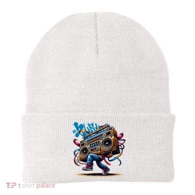 Graffiti Vibes: My GenerationS Boombox Beats Beanie