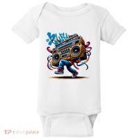 Graffiti Vibes: My GenerationS Boombox Beats Baby Bodysuit thumb 0