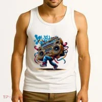 Graffiti Vibes: My GenerationS Boombox Beats Tank Top thumb 3