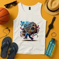 Graffiti Vibes: My GenerationS Boombox Beats Tank Top thumb 4