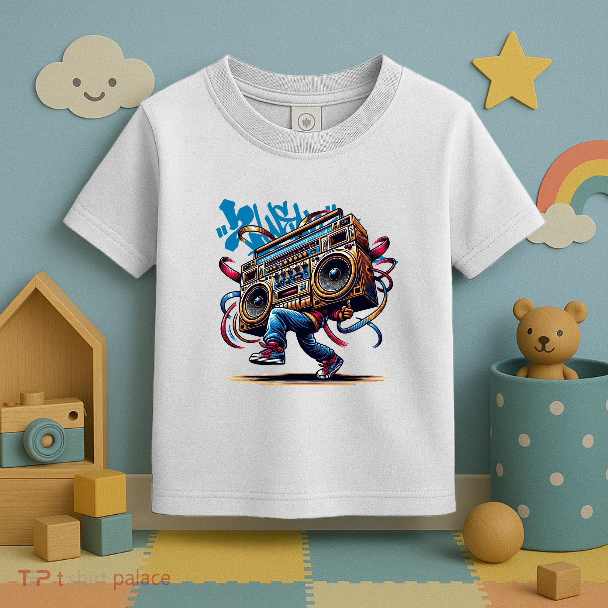 Graffiti Vibes: My GenerationS Boombox Beats Toddler T-Shirt