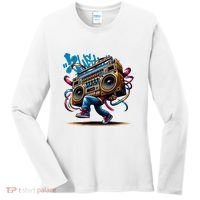 Graffiti Vibes: My GenerationS Boombox Beats Women's Long Sleeve Shirt thumb 0
