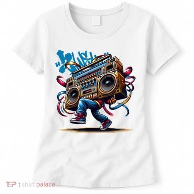 Graffiti Vibes: My GenerationS Boombox Beats Women's T-Shirt