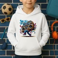 Graffiti Vibes: My GenerationS Boombox Beats Kids Hoodie thumb 2