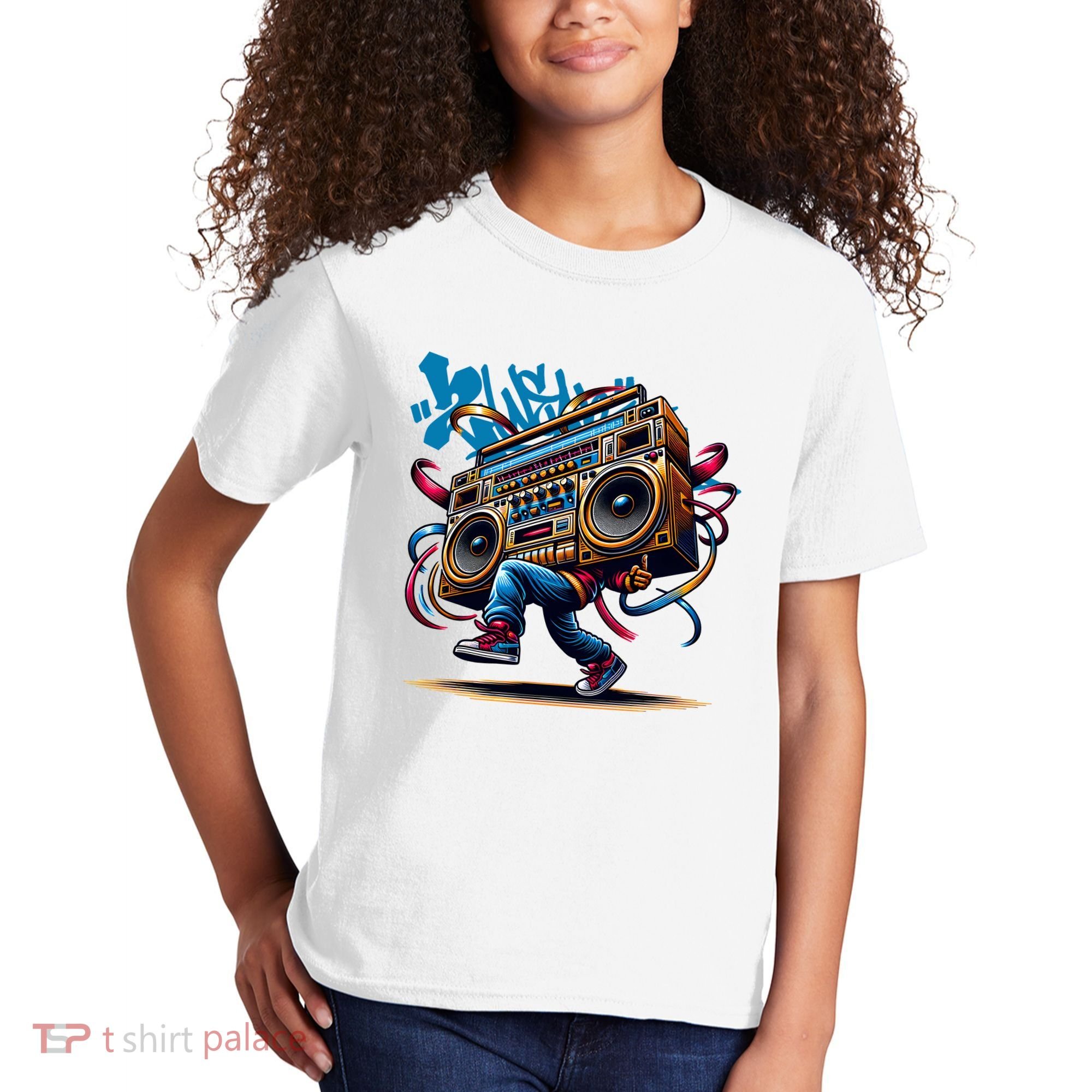 Graffiti Vibes: My GenerationS Boombox Beats Kids T-Shirt