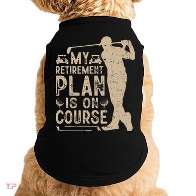 Golf vintage My Retirement Plan Golfing Golf Doggie Tank