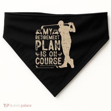 Golf vintage My Retirement Plan Golfing Golf USA-Made Doggie Bandana
