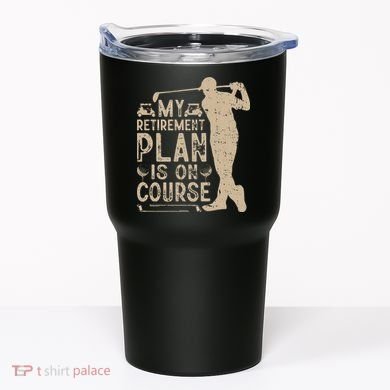 Golf vintage My Retirement Plan Golfing Golf Tumbler