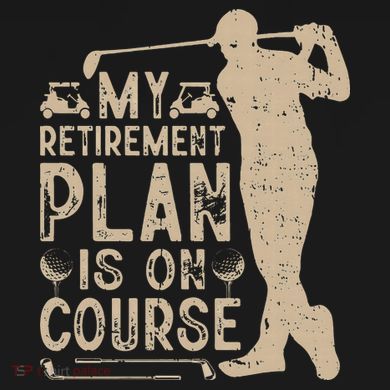 Golf vintage My Retirement Plan Golfing Golf Tie Dye Hoodie