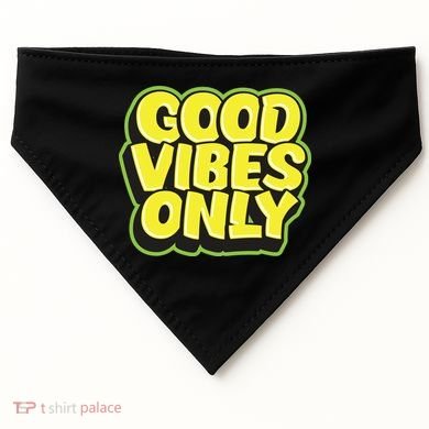 Good Vibes Only USA-Made Doggie Bandana