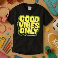 Good Vibes Only Kids T-Shirt thumb 3