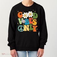 Good Vibes Only Retro Hippie Women's Sweatshirt thumb 0