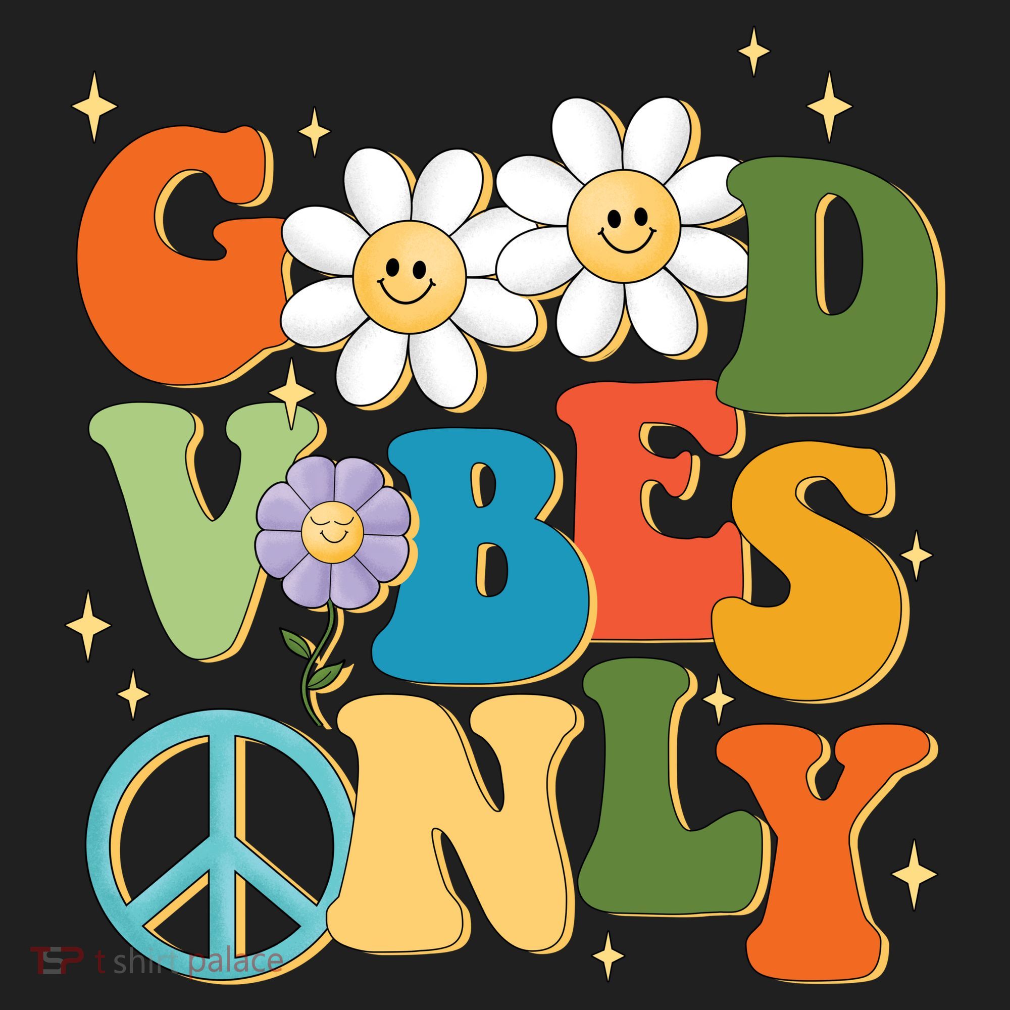 Good Vibes Only Retro Hippie Women's Sweatshirt