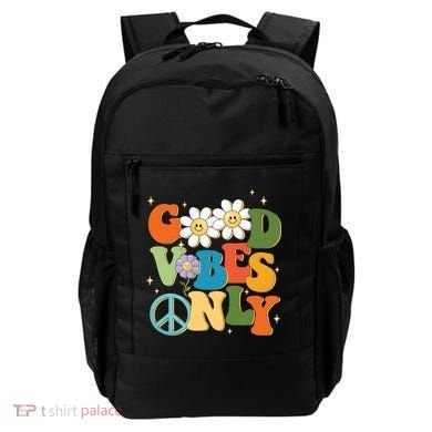 Good Vibes Only Retro Hippie Backpack