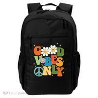 Good Vibes Only Retro Hippie Backpack thumb 0