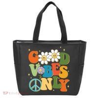 Good Vibes Only Retro Hippie Tote Bag thumb 0