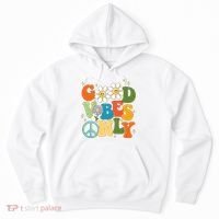 Good Vibes Only Retro Hippie Hoodie thumb 0