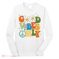 Good Vibes Only Retro Hippie Long Sleeve Shirt thumb 0