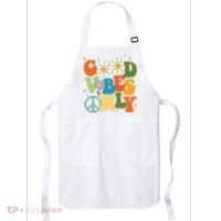 Good Vibes Only Retro Hippie Apron thumb 0