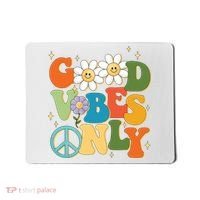 Good Vibes Only Retro Hippie Mousepad thumb 0