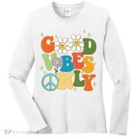 Good Vibes Only Retro Hippie Women's Long Sleeve Shirt thumb 0