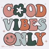 Good Vibes Only Peace Love 60s 70s Tie Dye Groovy Hippie Women's Tank Top thumb 5