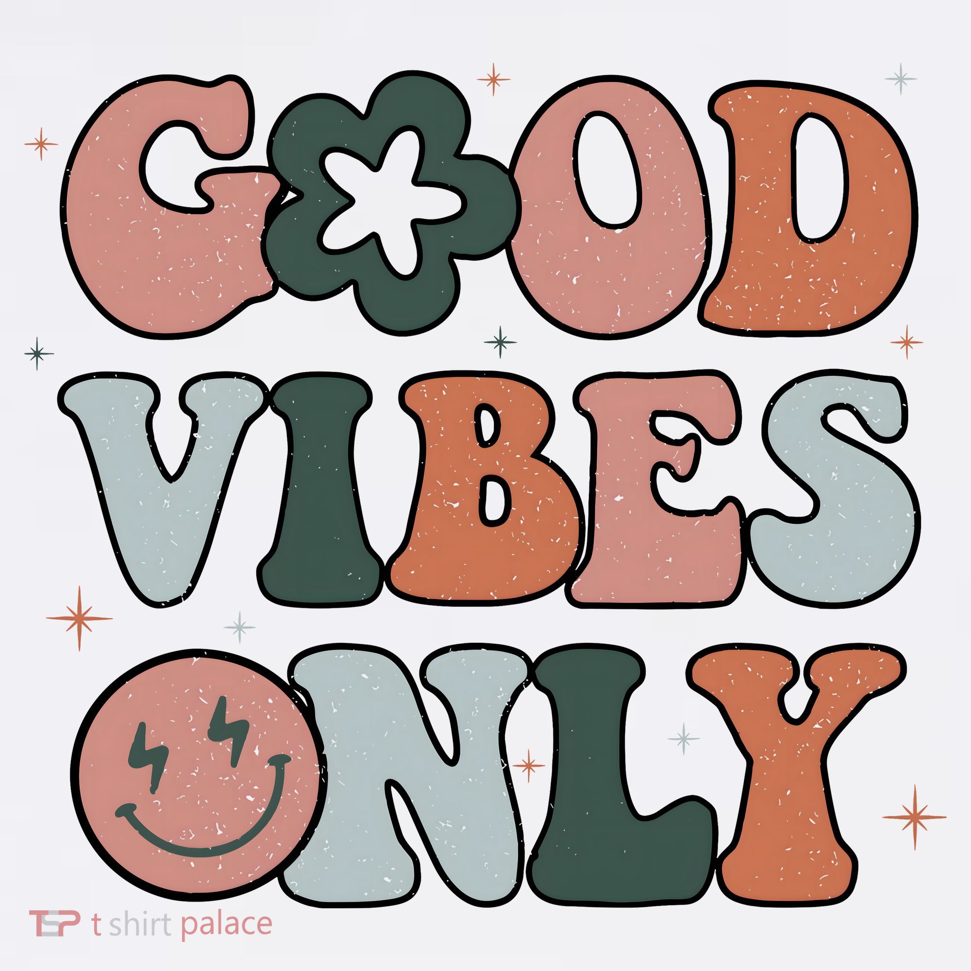 Good Vibes Only Peace Love 60s 70s Tie Dye Groovy Hippie Women's Tank Top
