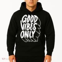 Good Vibes Only Cool Retro Hoodie thumb 2