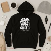 Good Vibes Only Cool Retro Hoodie thumb 3