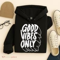 Good Vibes Only Cool Retro Hoodie thumb 4