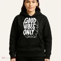 Good Vibes Only Cool Retro Hoodie thumb 5