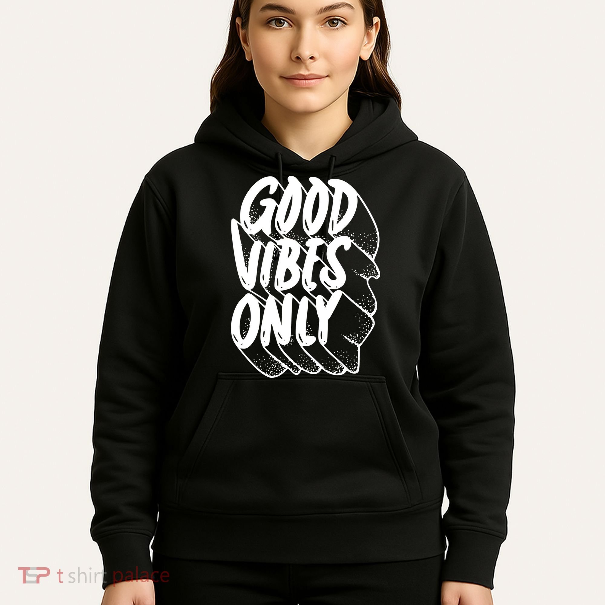 Good Vibes Only Cool Retro Hoodie