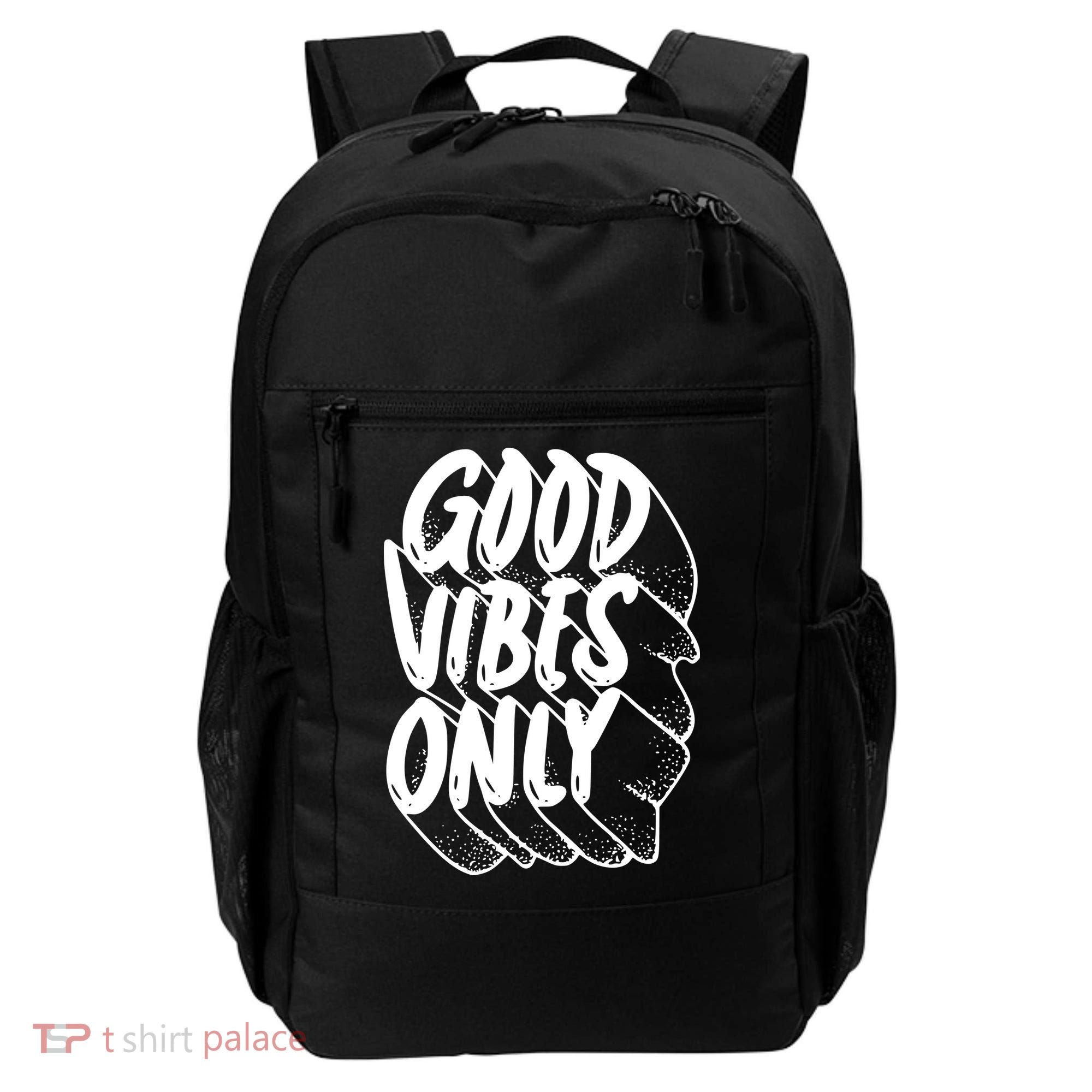 Good Vibes Only Cool Retro Backpack